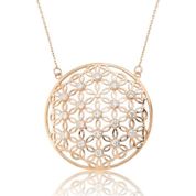 Gümüş Yaşam Çiçeği Bayan Kolye