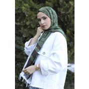 Guzz DS1008 Haki Desenli Pamuk Eşarp