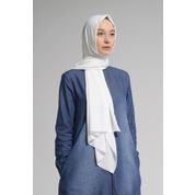 Guzz MED02 Ekru Medine İpeği Eşarp