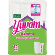 Komili Yuvam Buçuk Yaprak 12'li Paket Kağıt Havlu