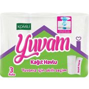 Komili Yuvam Çift Katlı 3’lü Paket Kağıt Havlu