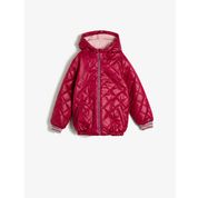 Koton 0KKG27606AW1SK Kapüşonlu Kız Çocuk Mont