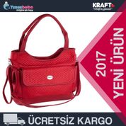 Kraft 1704 Kırmızı Anne Bebek Bakım Çantası 