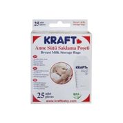 Kraft 25 Adet Süt Saklama Poşeti