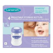 Lansinoh 4x160 ml Anne Sütü Saklama Şişesi