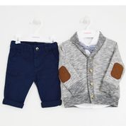 Mamino 9253 Gri 4 lü Bebek Takımı