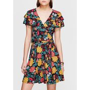 Mavi 167069-26788 Çiçek Baskılı Mini Kadın Elbise 