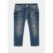 Mavi 3-4 Yaş Tom Derin Mavi Amerika Jean Erkek Çocuk Pantolon