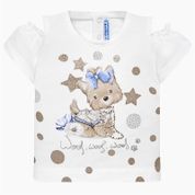 Mayoral 1007 Beyaz Bebek T-shirt