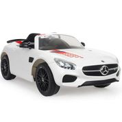 Mercedes 7173 Beyaz 12V  Amg Gts Akülü Araba 