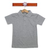 Modakids 016-3512-011 Gri Kısa Kol Okul Lacos