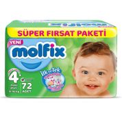 Molfix Jumbo No:4+ Maxi Plus 68 Adet Bebek Bezi
