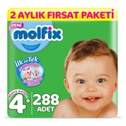 Molfix No:4+ Maxi Plus 288 Adet Bebek Bezi