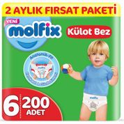 Molfix Pants No:6 Extra Large 200 Adet Külot Bebek Bezi 