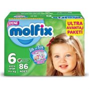 Molfix Ultra Avantaj Paketi No:6 Extra Large 86 Adet Bebek Bezi