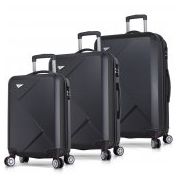 My Valice Diamond Abs Siyah 3'lü Valiz Seti 