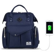 My Valice Smart Bag Happy Mom Lacivert Anne Bebek Bakım Çantası