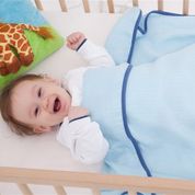 Mycey Müslin Kumaş Mavi Bebek Battaniye