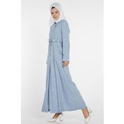 Nihan X3356 Açık Mavi Kadın Pardesü