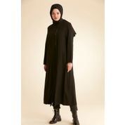 Nihan X3900 Siyah Kadın Pardesü