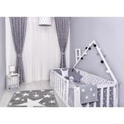 Odeon Gri Yıldızlı 80x150 cm Çocuk Odası Halısı