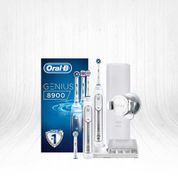 Oral-B Genius Pro 2'li 8900 Beyaz Diş Fırçası