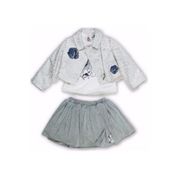 Pamina P17484 Gri 1 Yaş Kız Etekli Takım