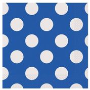 Pandoli Kağıt Parti 33cm Mavi Beyaz Puantiyeli 20 Adet Peçetesi