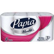 Papia 3 Katlı 8'li Paket Kağıt Havlu