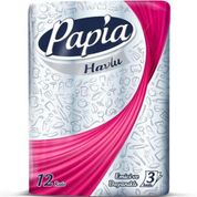 Papia Emici ve Dayanıklı 3 Katlı 12'li Paket Kağıt Havlu