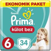 Prima Pants No:6 Extra Large 34 Adet Külot Bebek Bezi