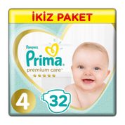 Prima Premium Care No:4 Maxi 32 Adet Bebek Bezi