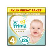 Prima Premium Care No:4 Midi 126 Adet Bebek Bezi
