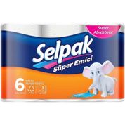 Selpak 3 Katlı 6'lı Paket Kağıt Havlu