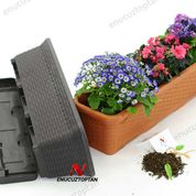 Serinova HB03 Hasır 16.5 lt Balkon Saksısı