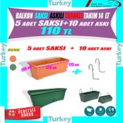 Serinova V630 Villa 14 lt Balkon Saksısı