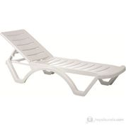 Siesta 076 Aqua 1 Adet Beyaz Şezlong