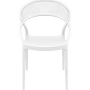 Siesta 088 Sunset Contract Serisi Beyaz Bahçe Koltuğu