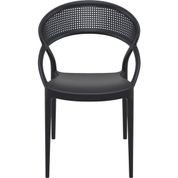 Siesta 088 Sunset Contract Serisi Siyah Bahçe Koltuğu