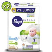 Sleepy Natural No:3 Midi 136 Adet Bebek Bezi