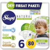 Sleepy Natural No:6 XLarge 80 Adet Bebek Bezi
