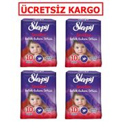 Sleepy Pepee 4x10 Adet Bebek Bakım Örtüsü