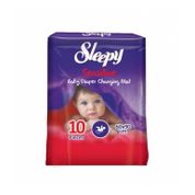 Sleepy Pepee Beyaz Bebek Bakım Örtüsü