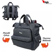 Stylo Aider Gri Anne Bebek Bakım Çantası