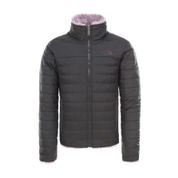 The North Face Reversible Mossbud Swirl Gri Kız Çocuk Mont