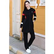 Tommy Life 95176 Siyah Tunik Kadın Eşofman Takımı