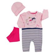 Tongs Baby 2291 Pembe 6-9 Ay Bebek Tulumu