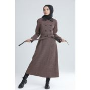 Tuğba Z5168 Bordo Kadın Pardesü