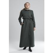 Tuğba Z8134 Yeşil Kadın Pardesü