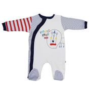 Twetoon 113398 Krem-Lacivert 6-9 Ay Bebek Tulumu